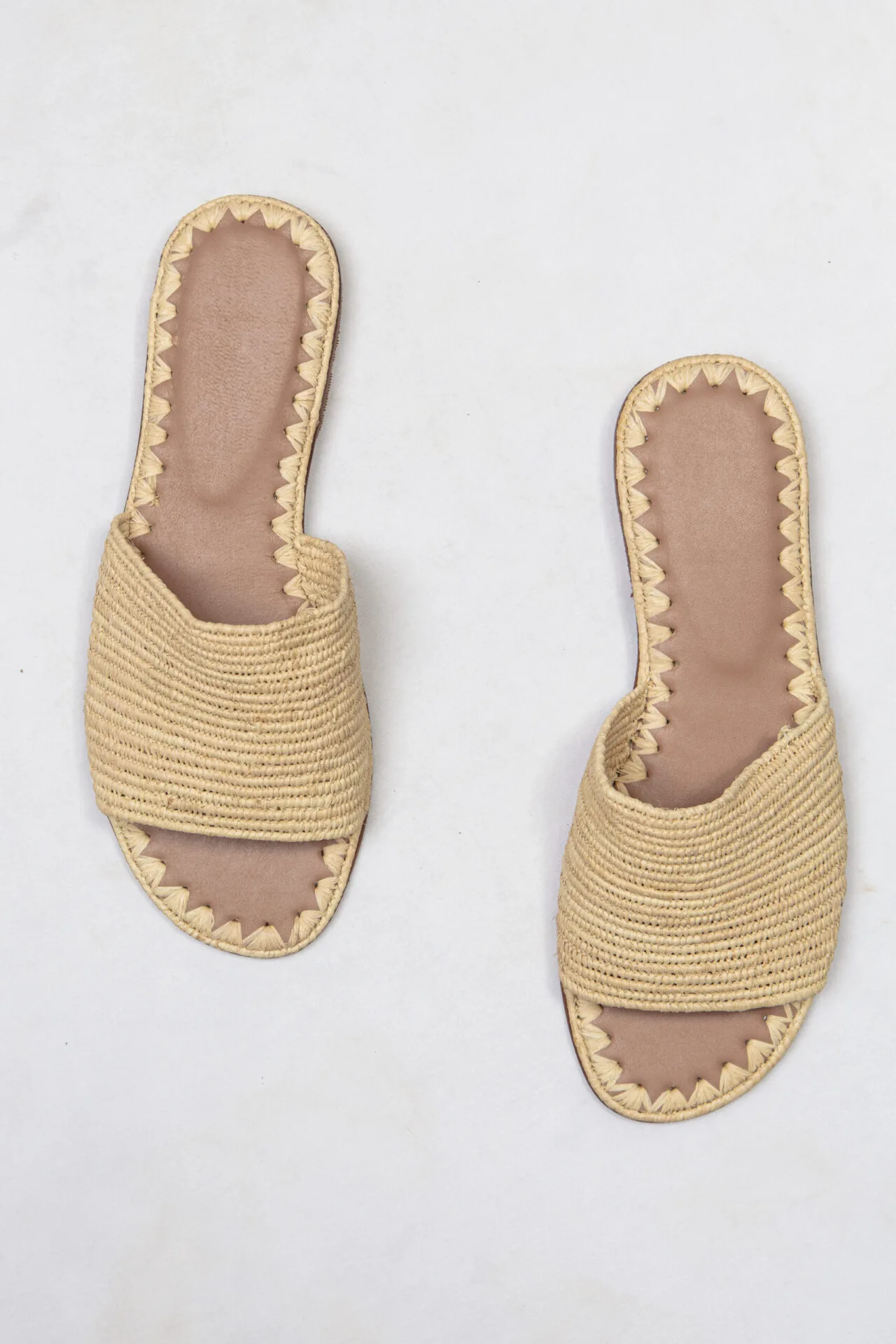 RAFFIA SLIDE SANDAL - Image 2