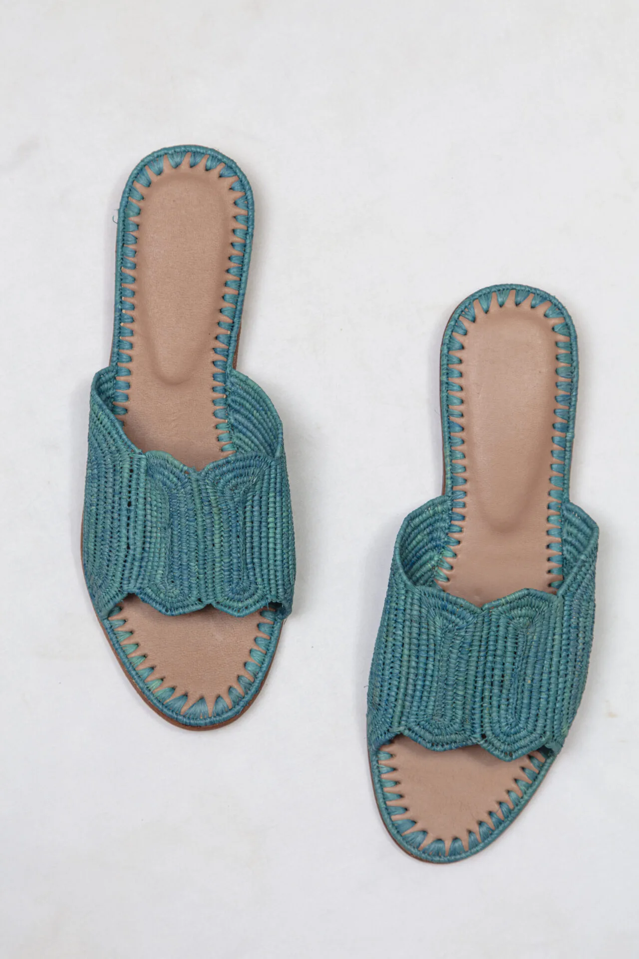 MOUNA RAFFIA SLIDE SANDAL - Image 2