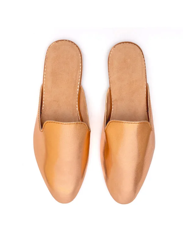 MuleME LEATHER PINK