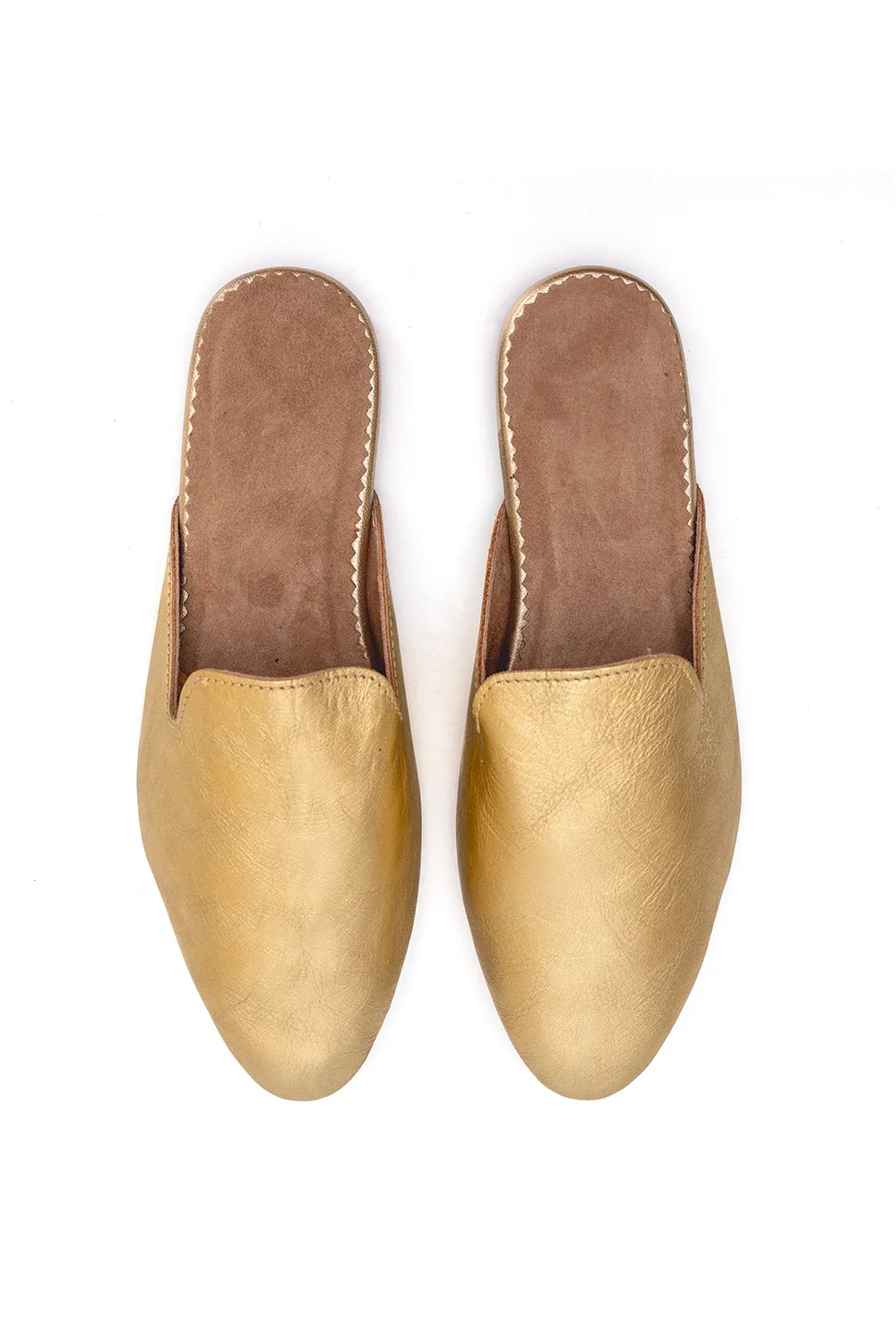 MuleME LEATHER GOLD